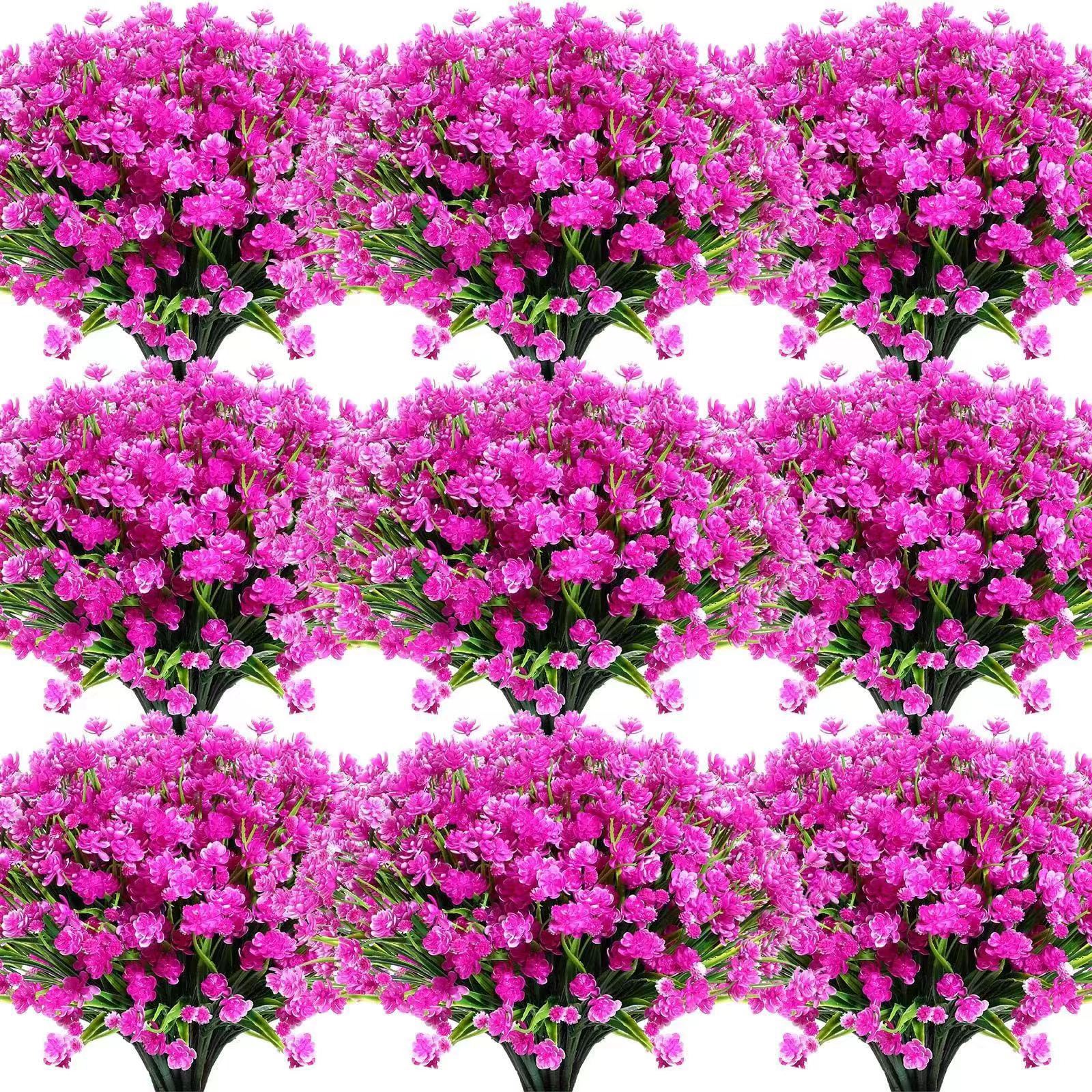 7-fork Camellia Simulation Plant Rose Gypsophila Flower Artificial Flower Bouquet Wholesale Preserved Flower Flowers 3