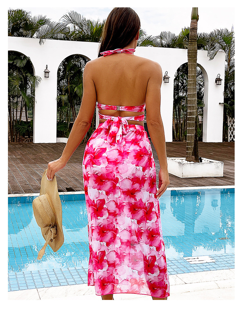 Dreiteiliges Bikini Set Mit Tüllrock Für Damen Bademode_voghion.com