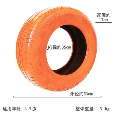 Non-industrial tires | decorative tires - eco-friendly-paint-diameter-53-55cm-orange