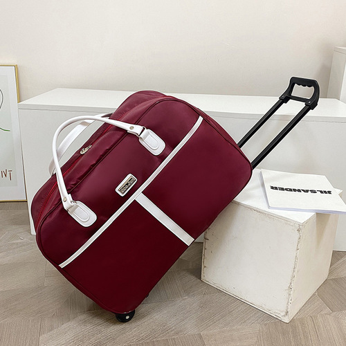 Trolley bag, men's and women's travel handbag, large-capacity luggage bag, boarding bag, foldable short-distance travel bag