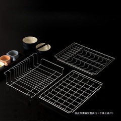 消毒柜内置碗架层架 304不锈钢消毒碗柜拉篮隔层碟架盘架配件工厂