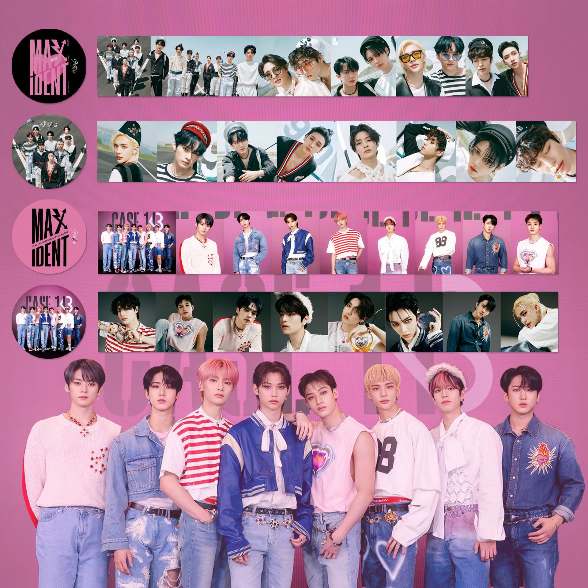 StrayKids and Paper Tape New Album MAXIDENT Hwang Hyunjin's Periphery Same Kind of Notebook Sticker 