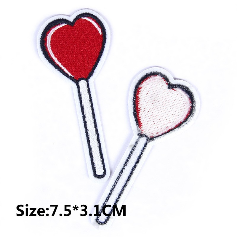 东莞刺绣工厂冰淇淋蛋糕雪糕饮料刺绣布贴GRS刺绣贴布贴补丁布贴