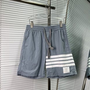 Tb High-End Summer New Four-Stripe Drawstring Unisex Beach Shorts