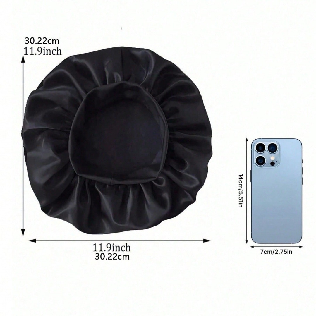 Explosiones transfronterizas gorra de baño de borde ancho color gorra de protección del cabello de alta elasticidad gorra de baño impermeable doméstica en stock de una agencia de cabello image 5