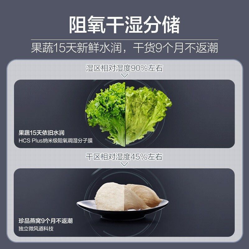 海尔冰箱四开门能效风冷无霜家用双变频BCD-549WDGX官方旗舰
