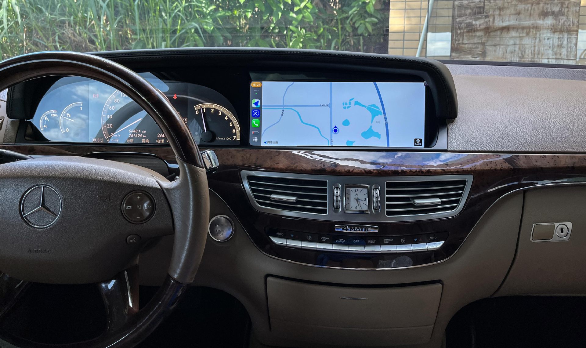 Suitable for Mercedes-Benz GLC/C-Class 05-12 models: LCD instrument cluster, central control smart in-car navigation screen, and dual-screen system