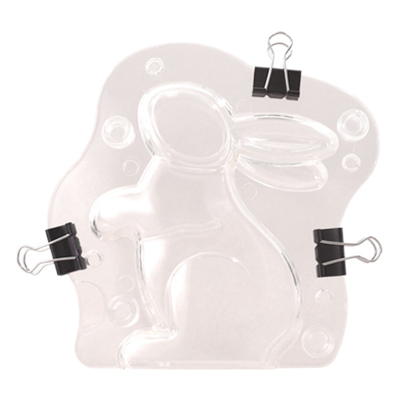 Suministro directo de fábrica, herramientas de bricolaje de chocolate artificial listas para usar, nuevo molde de chocolate en forma de conejo