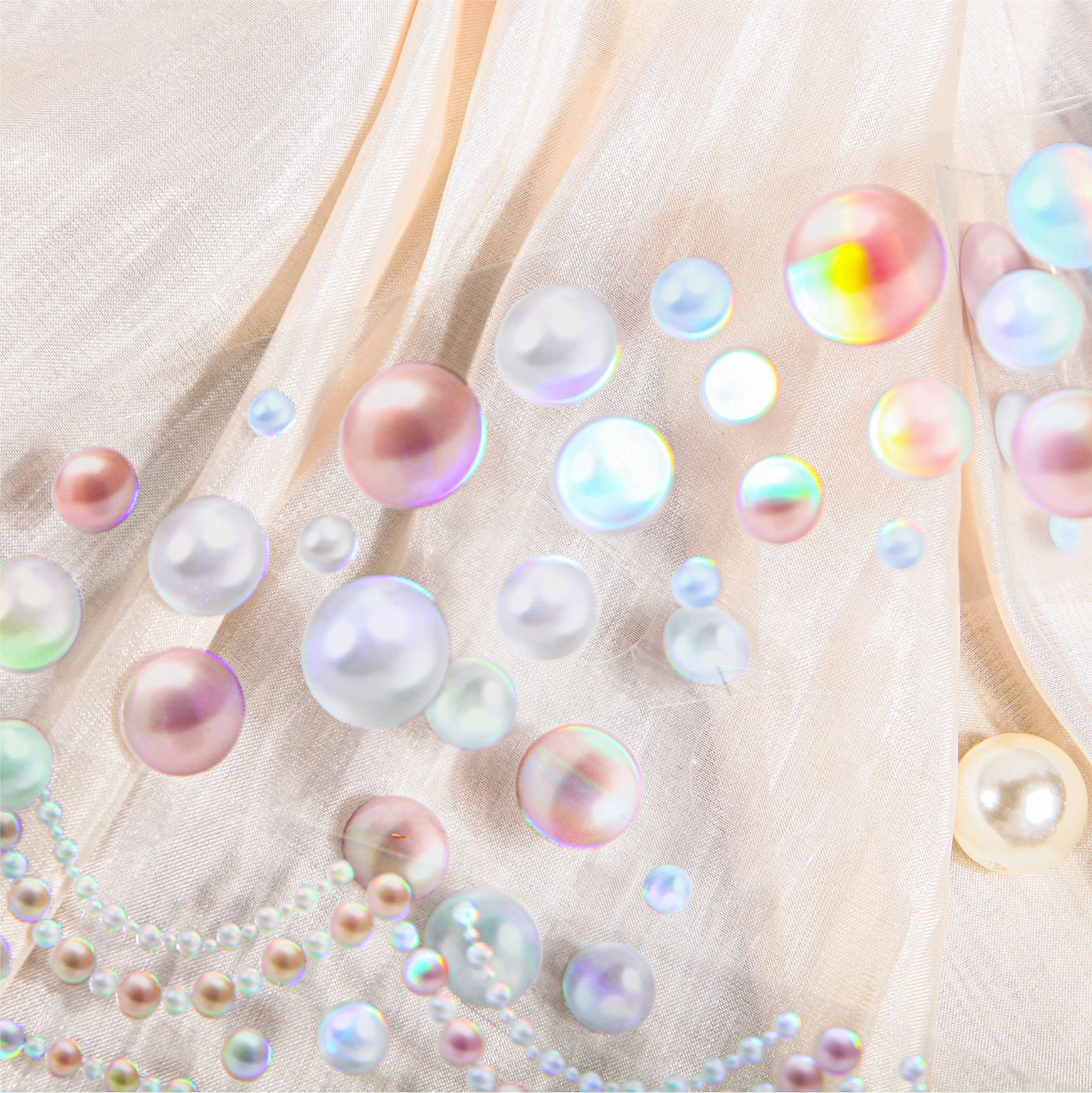 레트로 스토리 조경 테이프 진주광택 시리즈 진주 테마 노트북 DIY 장식 소재 스티커