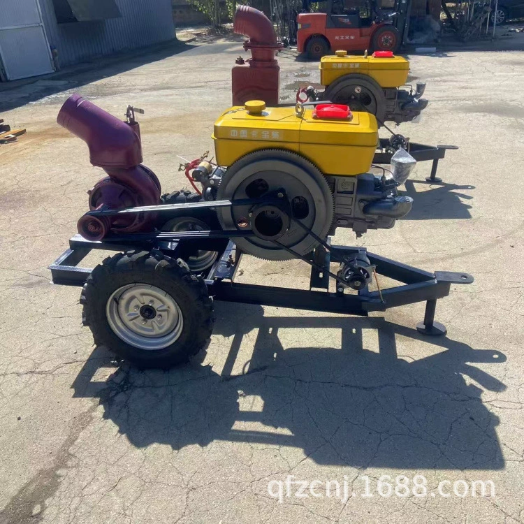 Увеличение корпуса насоса 6-дюймовый насос для откачки скважины центробежный насос плюс водоотвод для легкого износостойкого использования дизельный прицепной насос