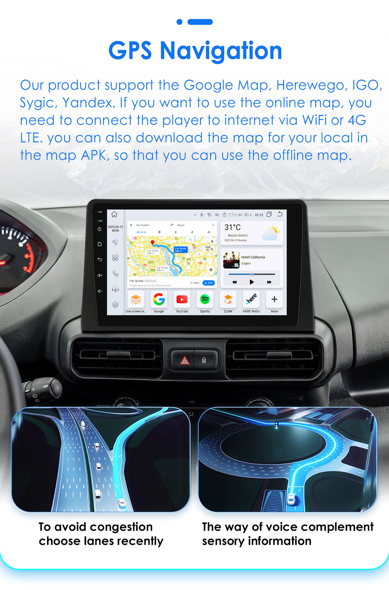 Citroen Berlingo Android Navigation Citroen Peugeot Car Gps Reversing Camera