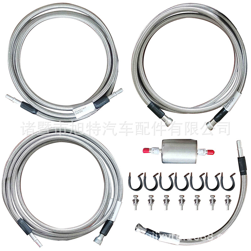 SS trenzado de la línea de combustible kit de reparación rápida 1999-03 SilveradoGas 819-840