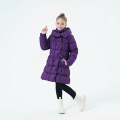 外国貿易の新しい女の子の冬の綿服のコートの中で大きい子供の女の子は羽毛の綿服の洋風のメーカーを厚くして直接販売します。