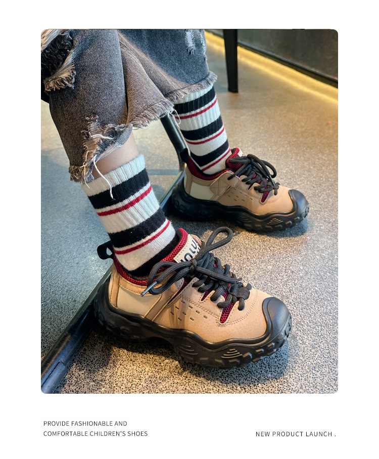 Jungen 2024 Frühling und Herbst Bergsteigen Weiche Sohlen Anti-Rutsch Weibliche Baby Sport Mode Kinder Casual Single_voghion.com