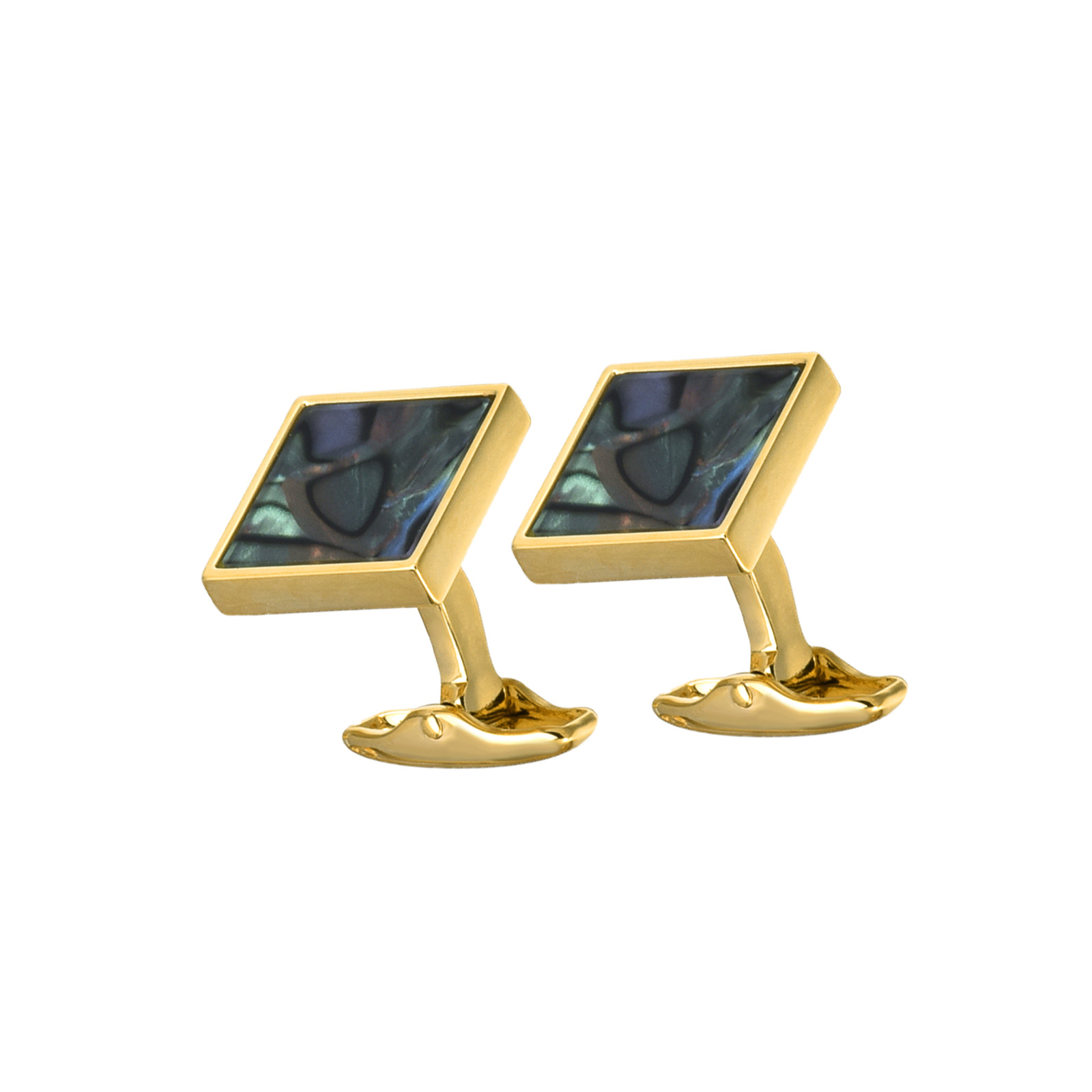 Set gemelli e fermacravatta da uomo con madreperla_voghion.com
