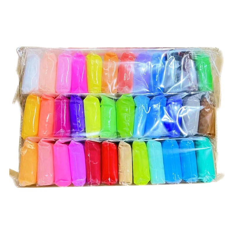 Juguetes de arcilla DIY para niños 12 colores 24 colores 36 colores Super luz arcilla pellizco muñeca plastilina juguete arcilla al por mayor