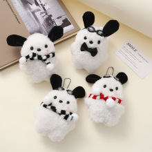 可爱毛绒帕恰狗公仔玩偶手工diy包包挂件挂饰创意萌趣情侣钥匙扣