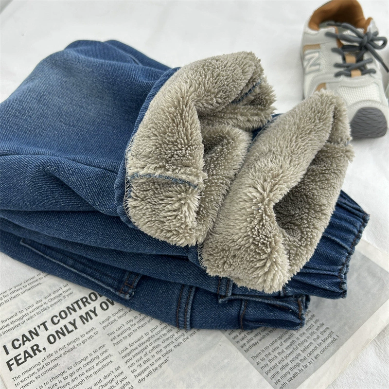 Children's fleece warm jeans
