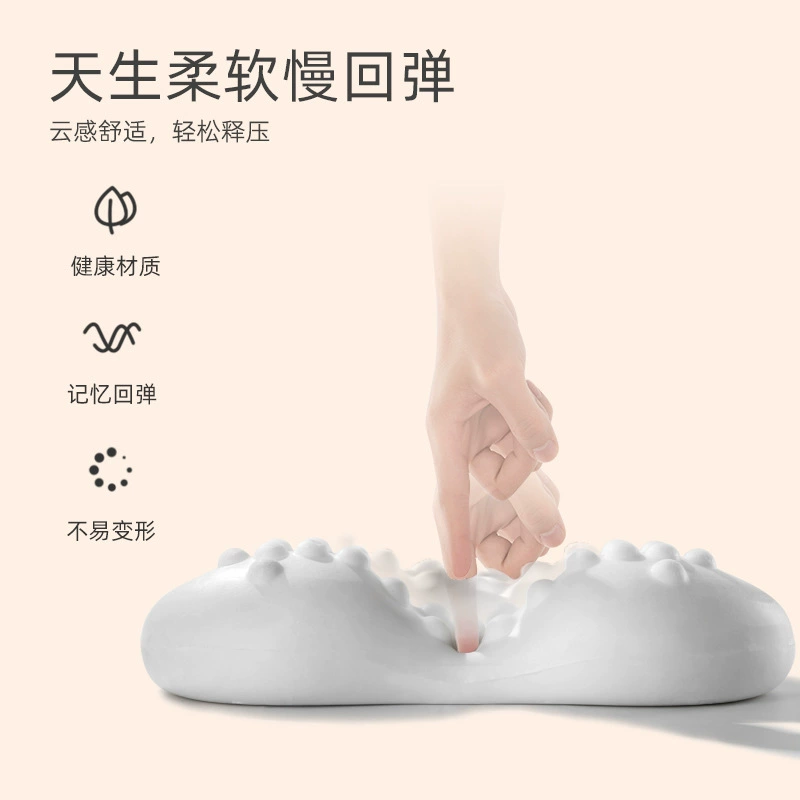 Full -curved Memory Pillow Massage Cat's Belly Hand Slow Betting Bets Pillow Core Gift Pillow Wholesale Pillow Memory Cotton