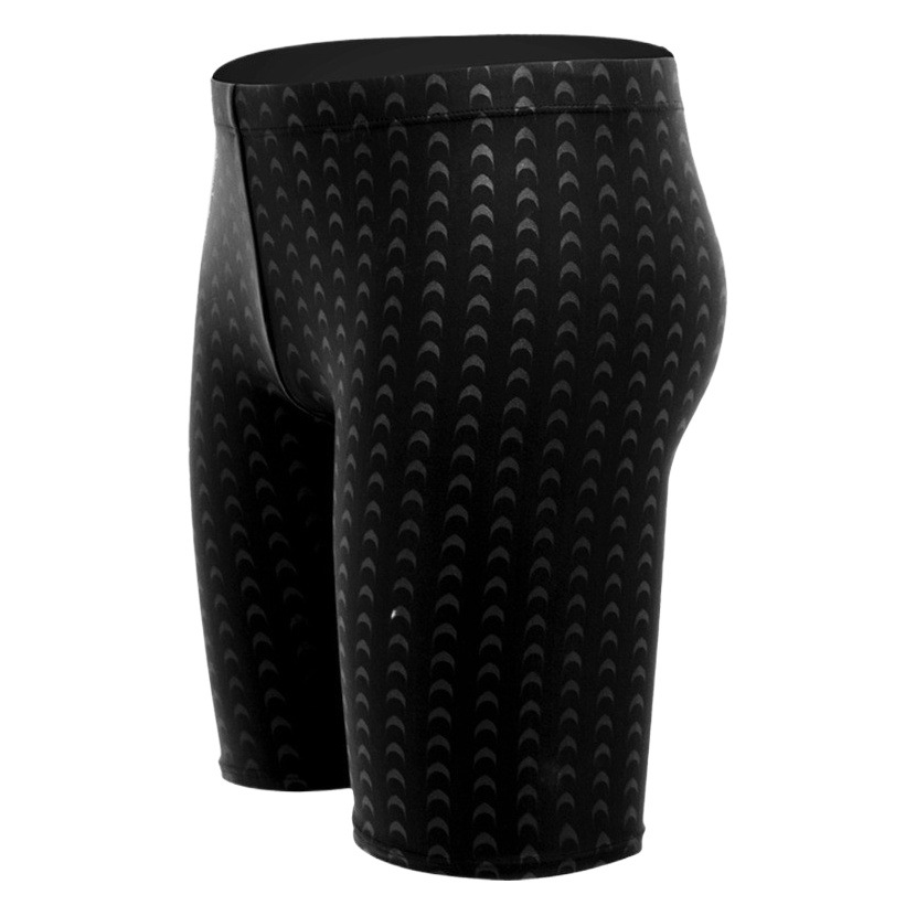 Traje de baño de cinco puntos para hombres adultos más tamaño Entrenamiento de natación profesional de media longitud traje de baño de carreras de tiburones ventas directas de fábrica image 1
