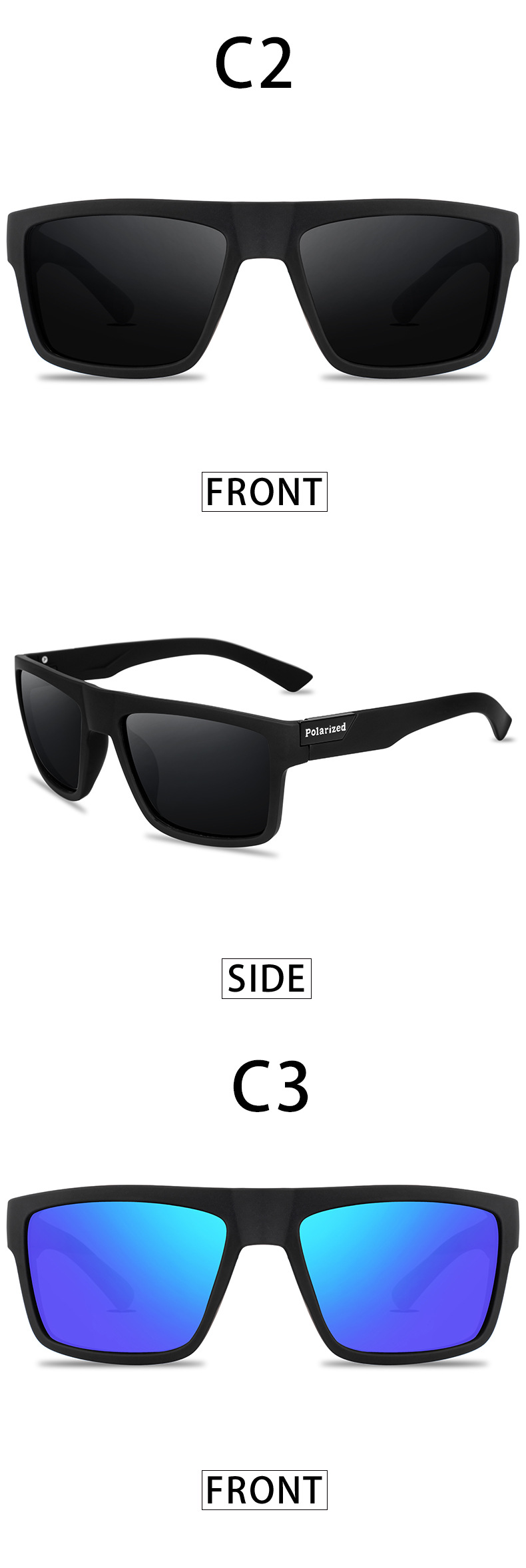 Polarized Night Vision Sports Sunglasses