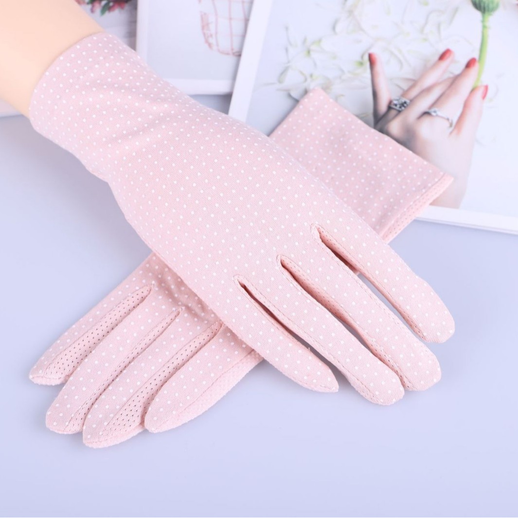 7039 primavera, verano y otoño al aire libre al por mayor a prueba de rayos UV pantalla táctil delgada conducción protección solar guantes de mujer