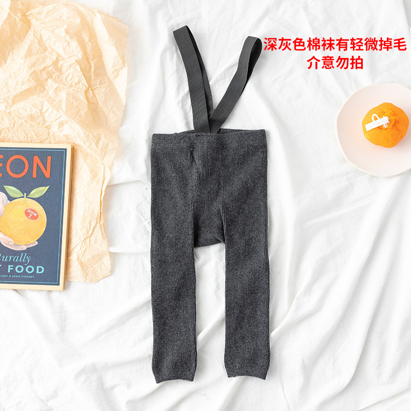 Celebridad de Internet Comercio exterior pantalones de levantamiento de pesas pantimedias de bebé primavera y otoño bebé polainas recortadas cintura alta protección del vientre pantalones de la Liga niños