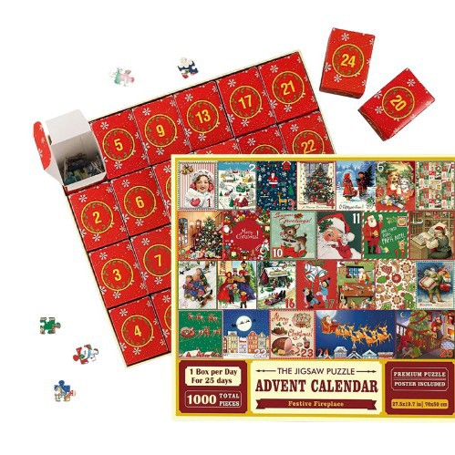 Cross-border Christmas Puzzle Blind Boxed Ornaments Children Creative Blind Box Decoration Puzzle Puzzle Game Puzzle