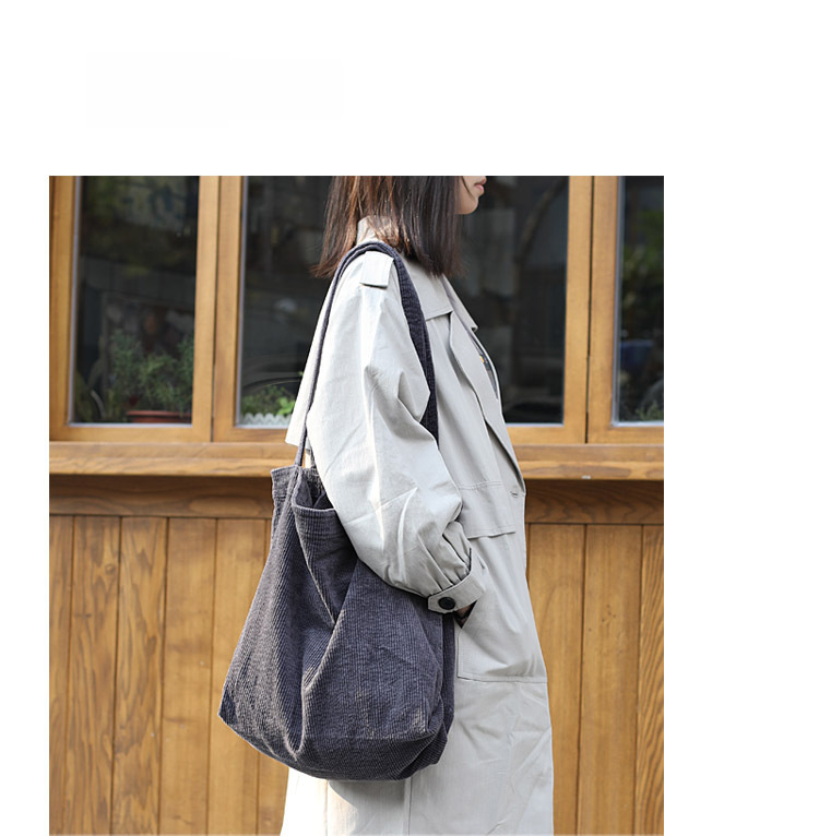 Borsa a tracolla in velluto a coste donna borsa vintage grande_voghion.com
