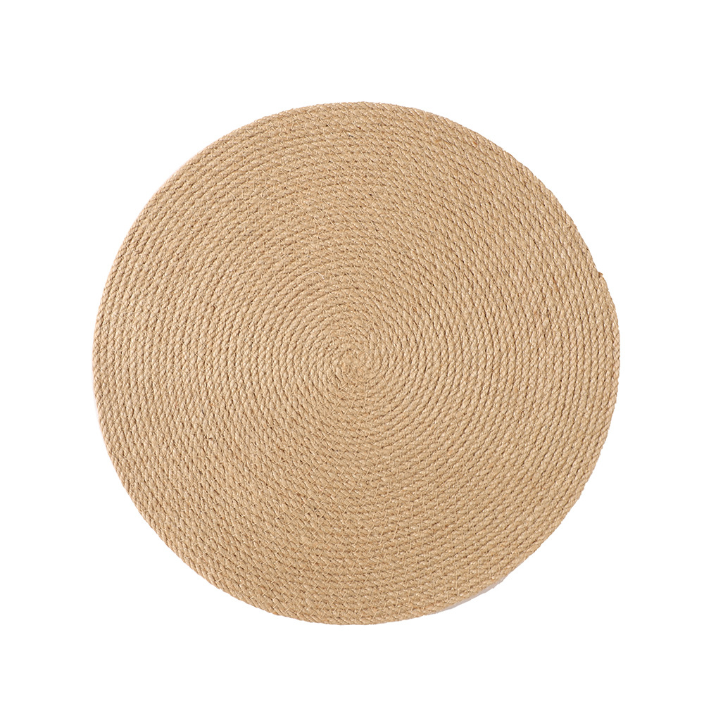 Alfombra de yute de alta calidad natural de Bengala alfombra de aislamiento térmico de escritorio alfombra protectora degradable