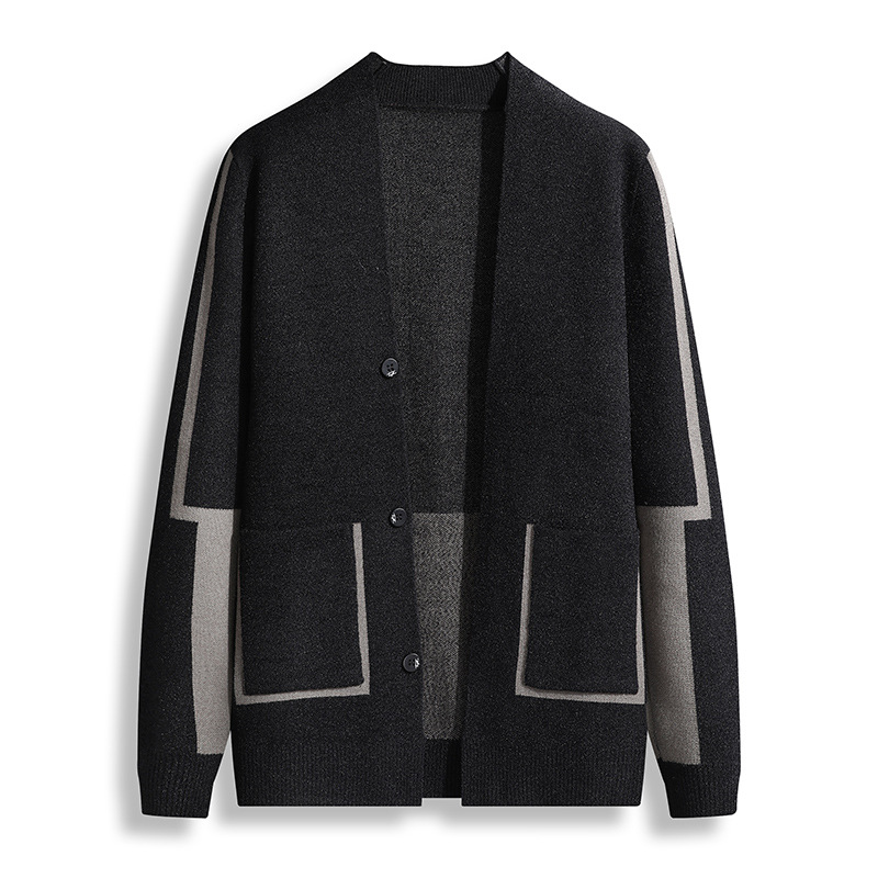 Men's 2022 autumn new sweater thin coat...