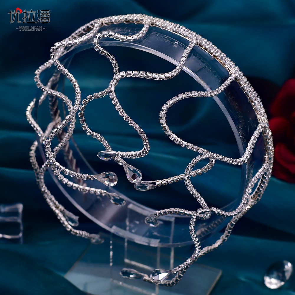 Diadema con Aro de Cristal de Serpiente, Diamantes de Imitación Cadena de Cabeza Joyas para la Frente, Tiara Nupcial para Boda, Accesorios para el Cabello para Mujeres Y Niñas, Fiesta de
