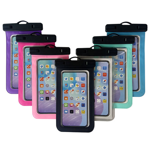 New outdoor beach mobile phone waterproof bag swimming diving waterproof mobile phone bag hot spring rafting halter neck mobile phone case wholesale