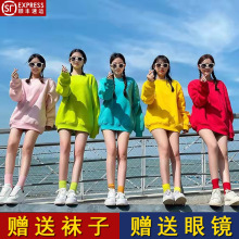 闺蜜卫衣学生班服加绒韩版糖果色情侣彩色伴娘团女姐妹装宽松显瘦