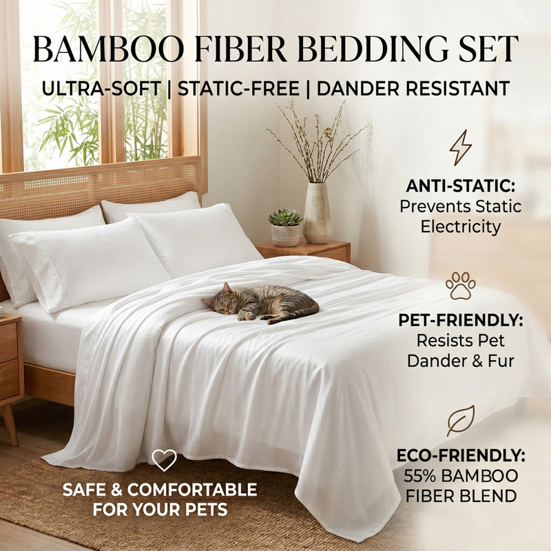 Bamboo Fiber Cooling Three-Piece Bed Sheet Set Amazon Wayfair Anti-Static Deep Pocket Bed Sheet Walmart Bamboo Fiber Cooling Three-Piece Bed Sheet Set Amazon Wayfair Anti-Static Deep Pocket Bed Sheet Walmart