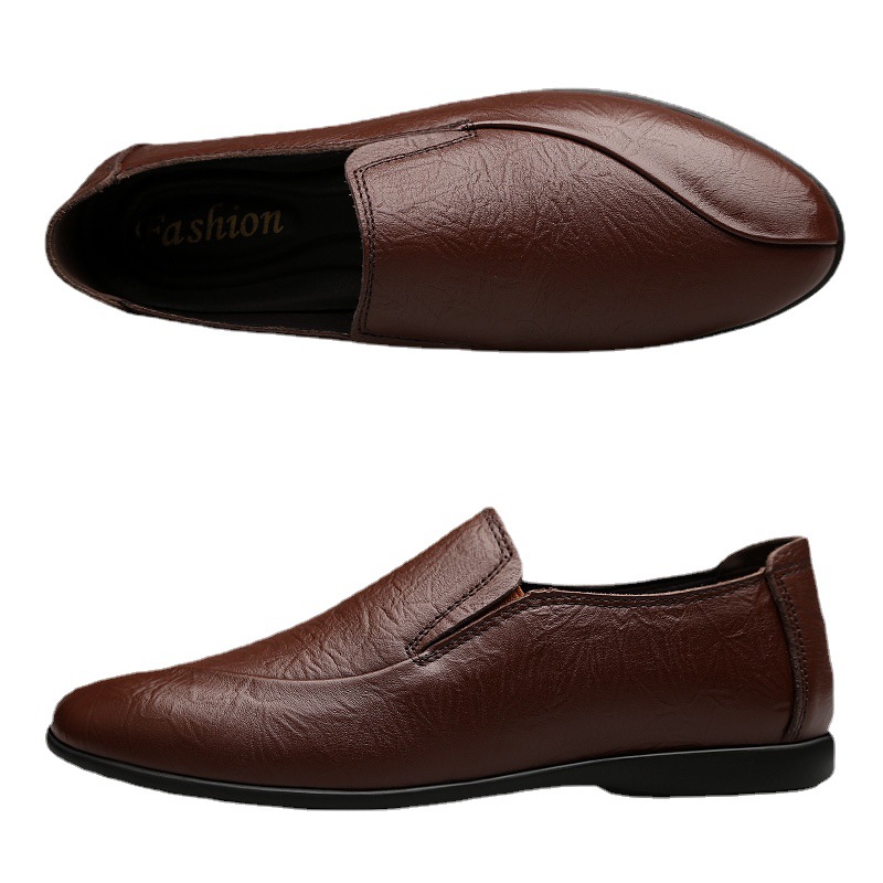 Mocassins Homme En Cuir Chaussures Décontractées Basses Confort_voghion.com