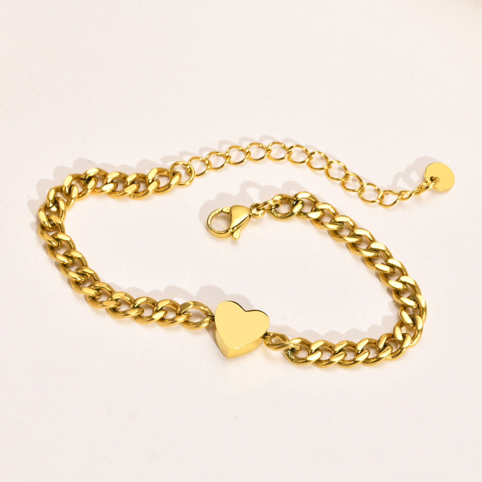 201 Stainless Steel Material Wholesale Jewelry Simple Style Heart Shape 201 Stainless Steel Plating Stainless Steel Rings