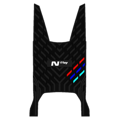 Suitable for 25 calf Nplay special thick foot mat waterproof pedal mat nplay electric car rubber foot mat (Electric vehicle foot mat) - 25-mavericks-nplay-black-with-black-edges-thickened-rubber-zhang