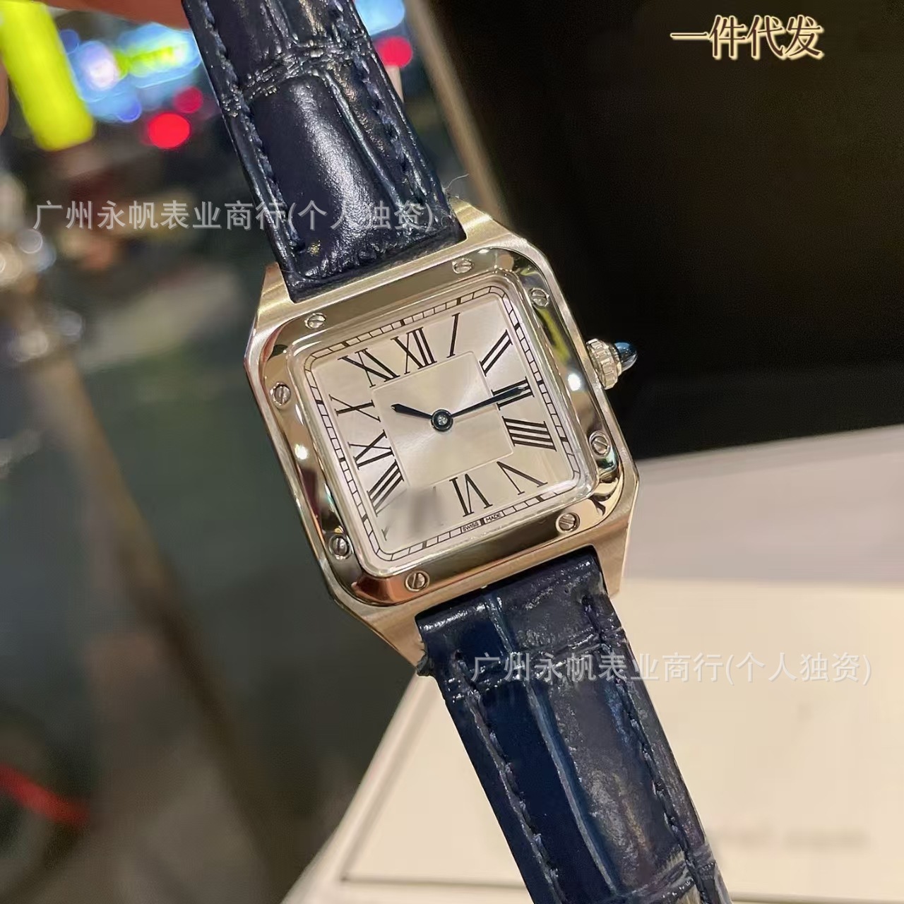 Wholesale Micro-Business Xiaohongshu Kajia Tank Watch Santos Couple Watch Dumont Square Must Quartz Wristwatch