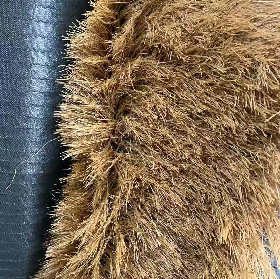 Simulación de paja paja techo techo techo pabellón exterior retardante de llama decoración artificial paja artificial hierba falsa