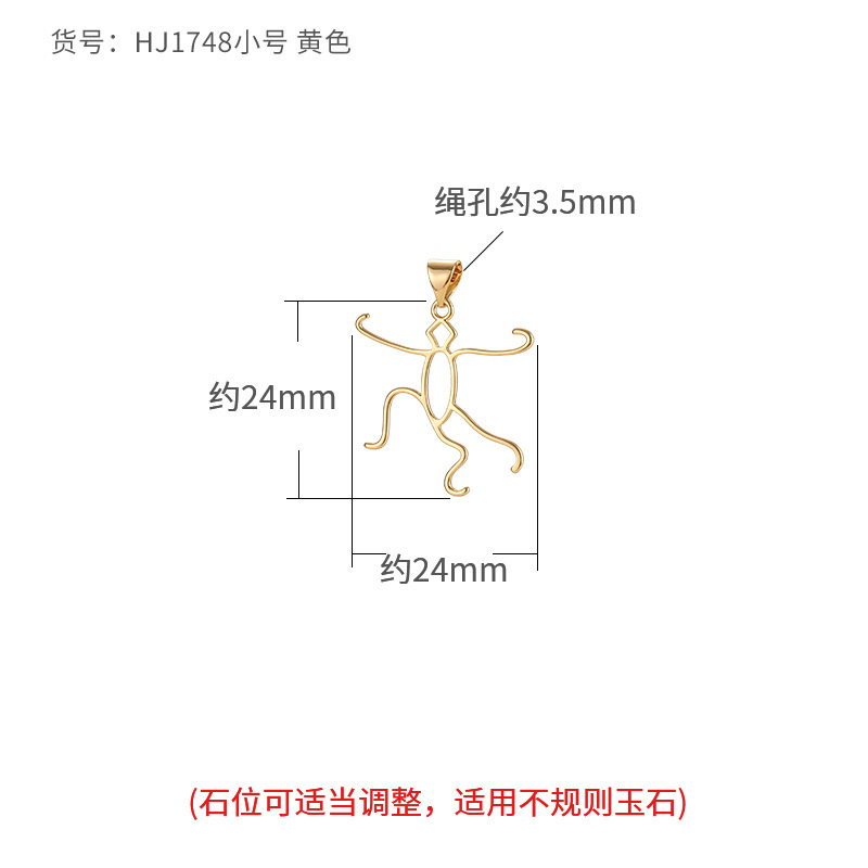 Colgante ajustable simple soporte vacío hembra con incrustaciones de cera de abeja ámbar turquesa con forma colgante de Buda soporte de plata soporte vacío