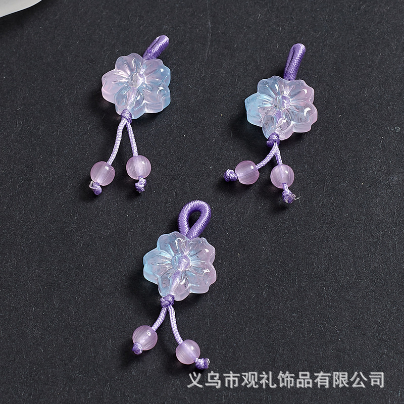 琉璃葫芦莲蓬樱花手串吊坠提溜串珠手链手工diy手绳编织饰品配件|undefined