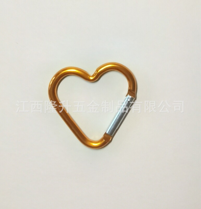DIY 人形ハンギングバックル No.5 ラブカラビナアルミ合金特殊形状カラー屋外ピーチハートバックルハート型カラビナ|undefined