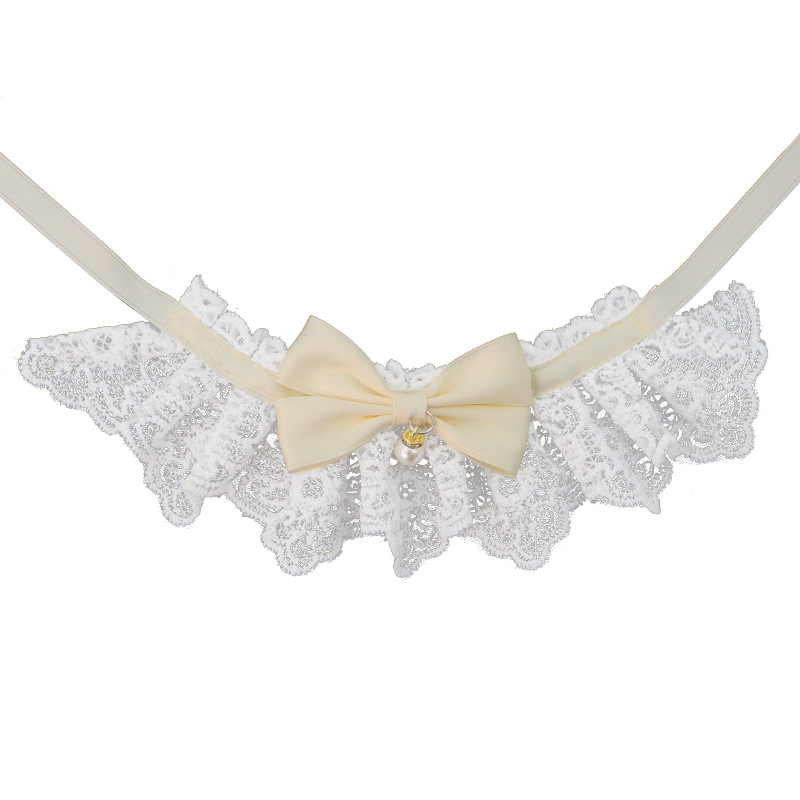 2025 nuevo collar de mascota lindo gato pequeño y medio collar de joyería perro campana corbata al por mayor