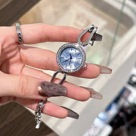 GEDI歌迪新款简约石英表休闲优雅水钻表框时尚小众设计手链手表女