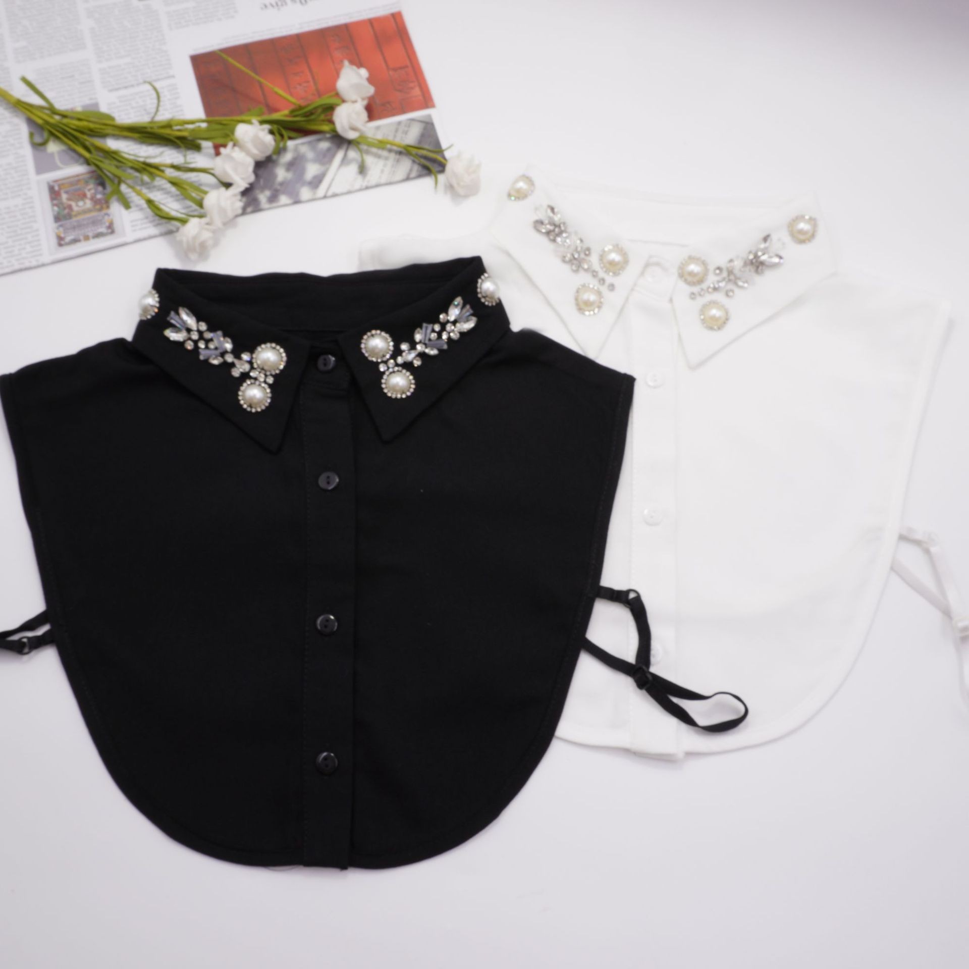 shiffon false collar