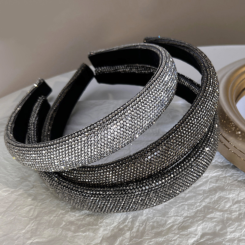 Fashion Solid Color Rhinestone Diamond Rhinestone Hair Band 1 Piece display picture 4