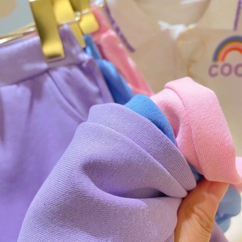 Girls' long-sleeved sweatshirt suit 2024 spring and autumn new children's sports Korean two-piece set baby fashionable style