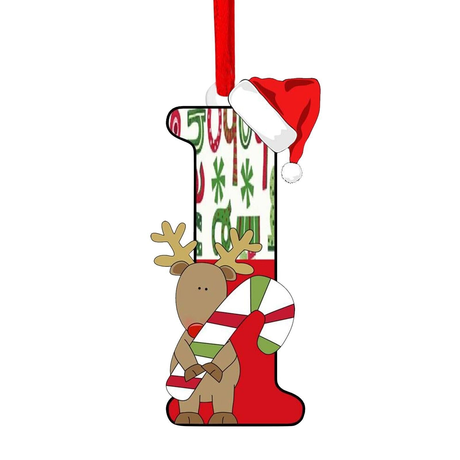 Nuevo alfabeto inglés creativo transfronterizo acrílico plano árbol de Navidad decorativo regalo de decoración de fiesta image 14