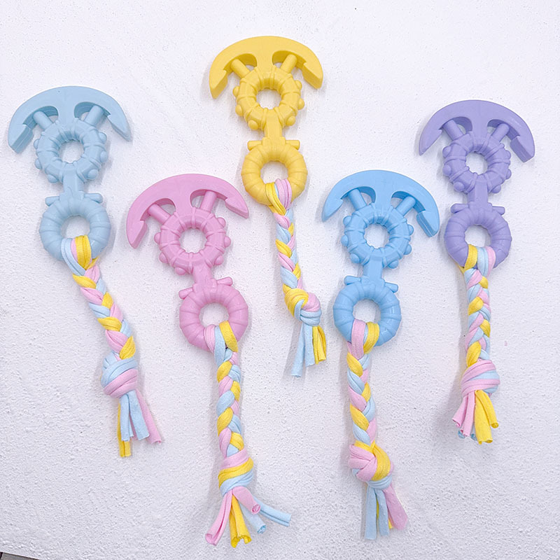 Juguete TPR para perros, para mordedura, de algodón, para razas pequeñas, al por mayor